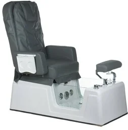 Fotel do pedicure z masażem BR-2310 Szary - Fotele kosmetyczne - miniaturka - grafika 1