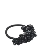 Ozdoby do włosów - Solida Haargummi mit Perlenapplikation, schwarz Gumka do włosów 1 szt. - miniaturka - grafika 1