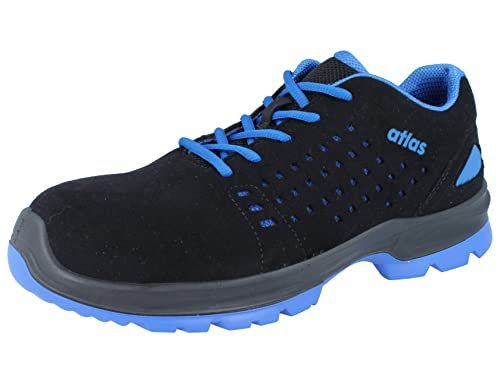 Atlas SL 40 Blue - EN ISO 20345 S1 obuwie ochronne/buty robocze, czarny i niebieski, 45 EU