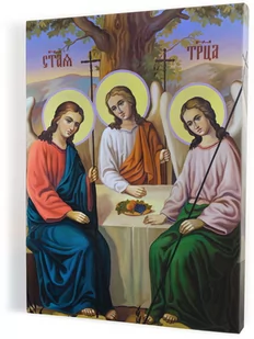 Art christiana Trójca Święta, obraz religijny na płótnie ACHC094 - Dewocjonalia - miniaturka - grafika 1