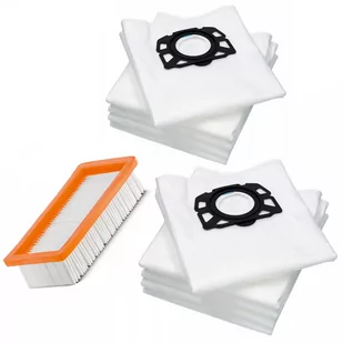 ZESTAW 10X WOREK + FILTR KARCHER WD6 WD4 WD5 MV 4 - Filtry do odkurzaczy - miniaturka - grafika 1