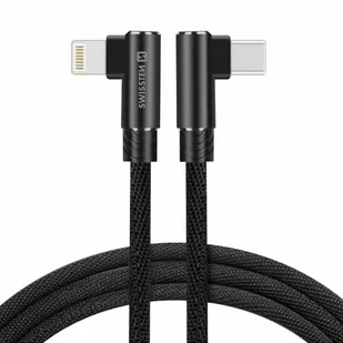 SWISSTEN Czarny Kabel USB-C - Lightning 1,2M do iPhone Arcade - Złącza, przejściówki, adaptery - miniaturka - grafika 2