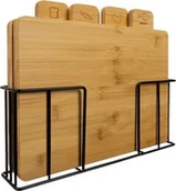 Deski do krojenia - Deska do krojenia Ruhhy z rączką bambusowa 4szt. - miniaturka - grafika 1