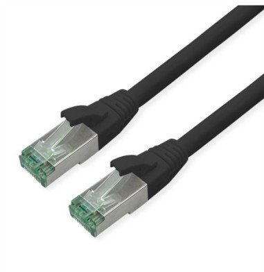 ROLINE RM S/FTP PiMF Patch Cord Cat.6A, czarny, 1 m