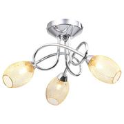 Lampy sufitowe - VidaXL Lampa sufitowa z pozłacanymi kloszami na 3 żarówki G9 322916 - miniaturka - grafika 1