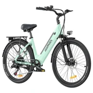 Rowery elektryczne - Rower elektryczny HillMiles MileCity1, silnik 250W, bateria 36V 13AH, opony 26-calowe, maks. prędkość 32km/h - Zielony - miniaturka - grafika 1