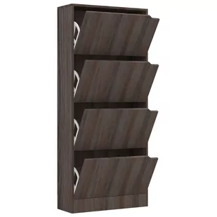 vidaXL Szafka na buty z 4 półkami szary dąb sonoma 59x24x136 cm 338135 - Szafki na buty - miniaturka - grafika 1
