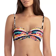Stroje kąpielowe - Cherry Beach Góra od bikini z fiszbinami, Crystal Beach Bikini, czarna, 95 B damska - miniaturka - grafika 1