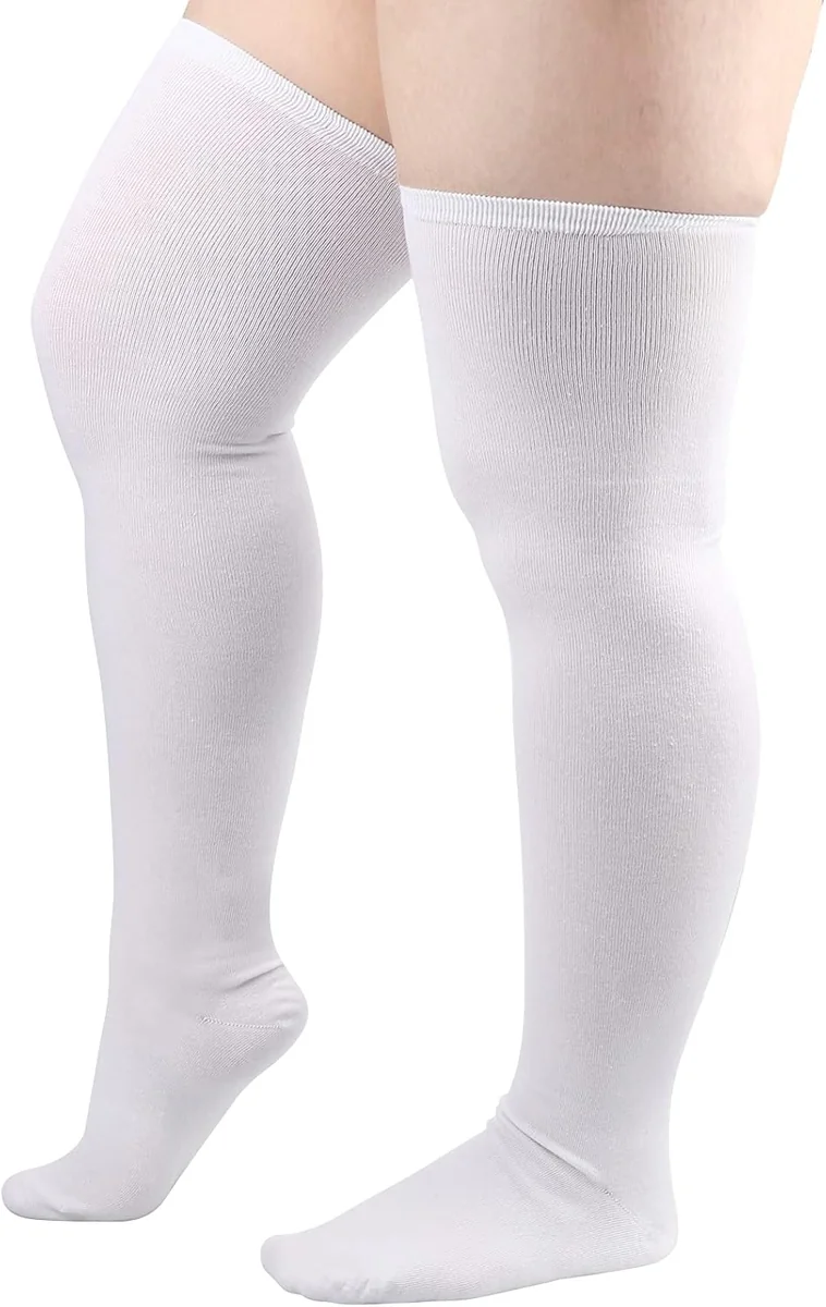SKARPETY PLUS SIZE ZAKOLANÓWKI GETRY DŁUGIE PASKI ELASTYCZNE WYGODNE