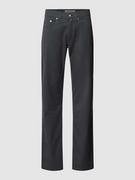 Spodnie męskie - Chinosy o kroju tapered fit z 5 kieszeniami model ‘Lyon’ - miniaturka - grafika 1