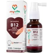 Witaminy i minerały - MyVita PRONESS Witamina B12 forte 30 ml - miniaturka - grafika 1