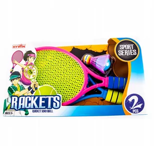 Badminton Zestaw Rakietek Do Gry Lotka Piłka - Badminton - miniaturka - grafika 1