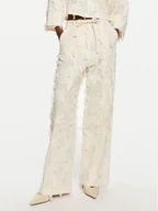 Spodnie damskie - DAY BIRGER ÉT MIKKELSEN Spodnie materiałowe Venicia DAY65243319 Beżowy Straight Leg - miniaturka - grafika 1