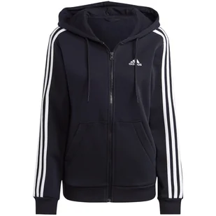 Bluza damska adidas Essentials 3-Stripes Full-Zip Fleece - Kurtki damskie - miniaturka - grafika 1