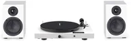 Zestawy stereo - Pro-Ject Zestaw HiFi JukeBox E1 w kolorze białym - kompletny system audio stereo z gramofonem - miniaturka - grafika 1