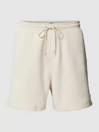Spodnie sportowe męskie - Szorty z dzianiny dresowej o kroju regular fit z wyhaftowanym logo model ‘BEACH’ - miniaturka - grafika 1