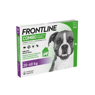 Frontline Combo Spot On Pies L 20-40kg pipeta 3x 2,68ml) - Artykuły przeciw pasożytom - miniaturka - grafika 1