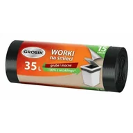 Worki na śmieci - Grosik WORKI NA ŚMIECI 35L 15SZTUK (8571003878) - miniaturka - grafika 1