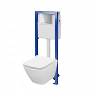 Stelaże i zestawy podtynkowe do WC - CERSANIT S701-738 Zestaw podtynkowy City 51cm miska + deska + stelaż + przycisk - miniaturka - grafika 1