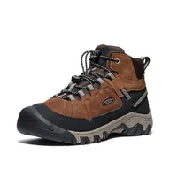 Buty dla chłopców - KEEN Targhee 4 Mid Waterproof, męskie buty turystyczne - dzieci i chłopców, Bison Brindle, 36 EU - miniaturka - grafika 1