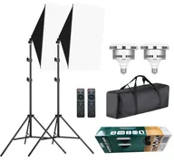 Softboxy - DNA SOFTBOX 1 SET 2X60W prostokątny odbłyśnik 50x70 - miniaturka - grafika 1