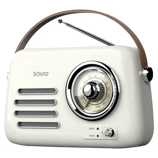 Savio RS-02 radio Przenośny Analogowy Biały - Radia - miniaturka - grafika 1