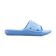 Klapki i japonki męskie - Klapki męskie Under Armour Locker Iv Sl 3023758-402 niebieskie - miniaturka - grafika 1