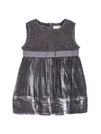 Sukienki - Dziewczęca sukienka welurowa bez rękawów szara Olimpias r.110 - miniaturka - grafika 1