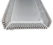 Obrusy i serwetki - Bieżnik Z Gipiurą, 80X140, Biały Geometryczny, G11-01-Pr - miniaturka - grafika 1