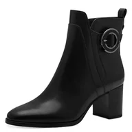Kozaki damskie - Marco Tozzi Damskie botki Zip+Slip 2-25319-43 modne kozaki, czarne, 39 EU, czarny, 39 EU - miniaturka - grafika 1