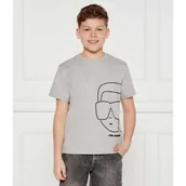 Koszulki dla chłopców - Karl Lagerfeld Kids T-shirt | Regular Fit - miniaturka - grafika 1