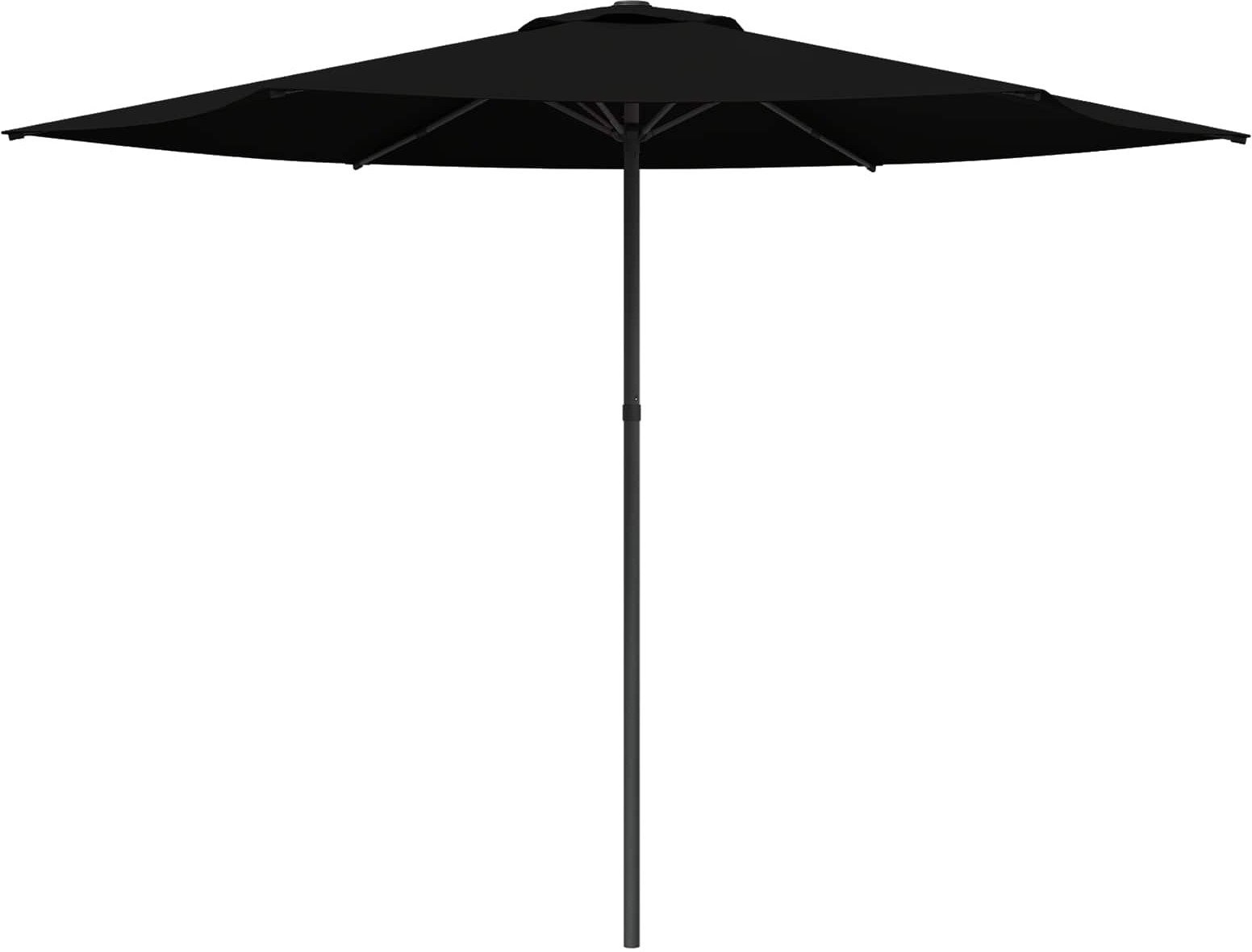 vidaXL vidaXL Parasolka ogrodowa 300 x 300 cm Poliester Prostokątny Czarny