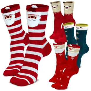 Skarpety Świąteczne Różne Wzory 4 Pary 36-40 - Skarpetki damskie - miniaturka - grafika 1