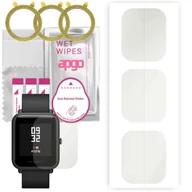 Akcesoria do smartwatchy - 3x Folia hydrożelowa MATOWA do Amazfit BIP - apgo Smartwatch Hydrogel MATTE Protection Ochrona na ekran smartwatcha - miniaturka - grafika 1