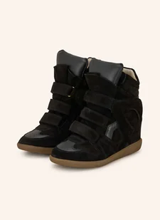 Isabel Marant Wysokie Sneakersy Bekett schwarz - Moda i Uroda OUTLET - miniaturka - grafika 1