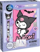 Długopisy - Zestaw 3w1 pamiętnik długopisy naklejki Kuromi KU00023 - miniaturka - grafika 1