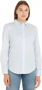 Tommy Hilfiger Koszula damska Fil Regular Ls Casual, Niebieski bryzowy, 64 - Koszule damskie - miniaturka - grafika 1
