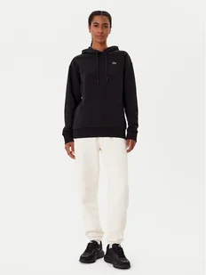 Lacoste Bluza SF7612 Czarny Oversize - Bluzy damskie - miniaturka - grafika 1
