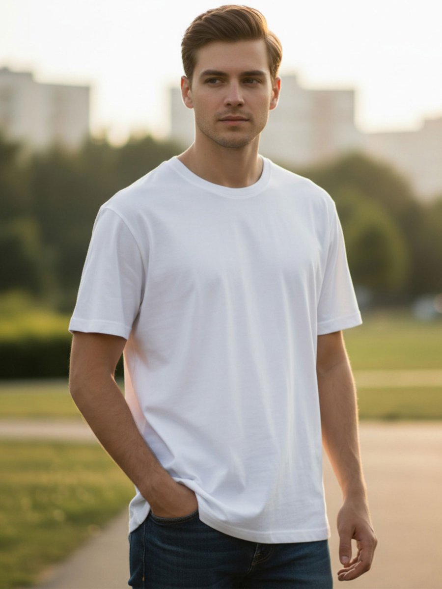 T-shirt BASIC biały M