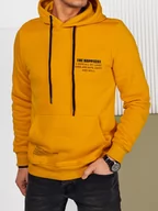 Bluzy męskie - Bluza męska z kapturem żółty Dstreet BX5684-XXL - miniaturka - grafika 1