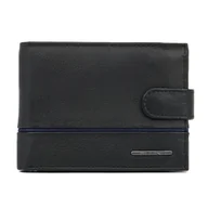 Portfele - Skórzany portfel męski z RFID Ellini czarno - granatowy - miniaturka - grafika 1