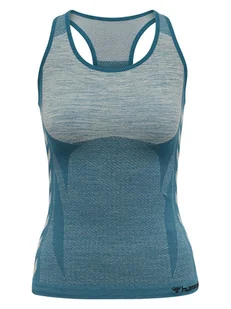 Hummel Top sportowy "Clea Seamless" w kolorze niebieskim - Koszulki sportowe damskie - miniaturka - grafika 1