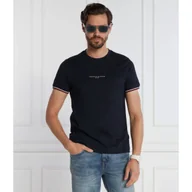 Koszulki męskie - Tommy Hilfiger T-shirt TOMMY LOGO TIPPED | Regular Fit - miniaturka - grafika 1