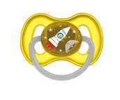 Smoczki uspokajające - Canpol babies Babies, Smoczek uspokajający, kauczukowy, 0-6 m, Kosmiczny Żółty - miniaturka - grafika 1