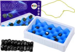 LeanToys Gra Strategiczna Planszowa Kamienie Magnetyczne Szachy - Zabawki zręcznościowe - miniaturka - grafika 1
