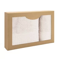 Ręczniki - Zestaw 2 ręczników Solano Krem 50x90+70x140 Darymex - miniaturka - grafika 1
