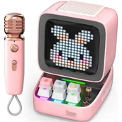 Głośniki przenośne - Divoom Ditoo Mic Różowy - miniaturka - grafika 1