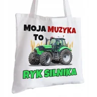 Torby i wózki na zakupy - Torba Bawełniana biała dla Rolnika Na Prezent ekologiczna Trwały Nadruk - miniaturka - grafika 1