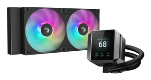 DeepCool MYSTIQUE 240 ARGB Procesor Chłodnica cieczy all-in-one 12 cm Czarny 1 szt. R-LX550-BKADSNC-G-1 - Tuning komputera - akcesoria - miniaturka - grafika 1
