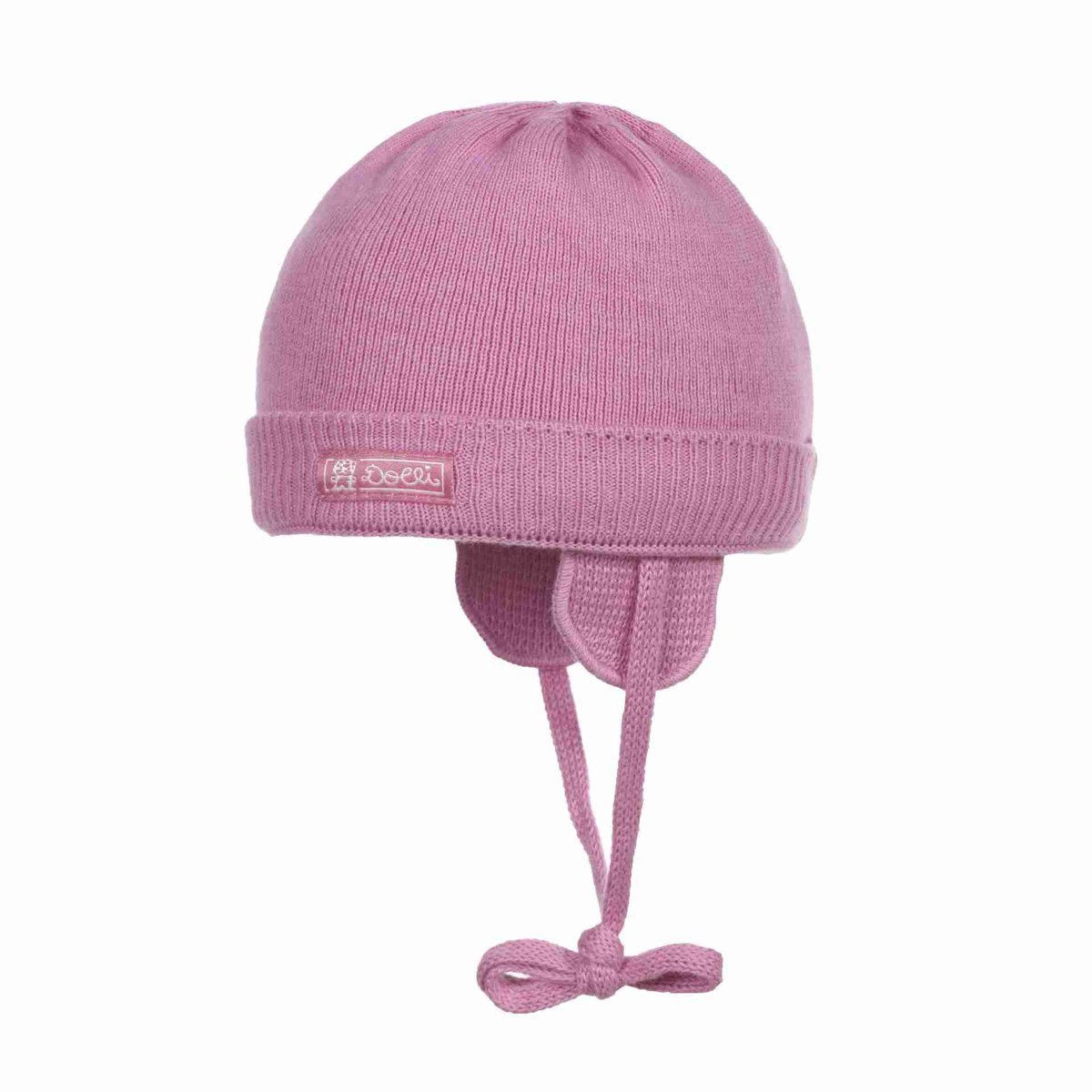 Czapka dziewczęca wiązana, różowa, Döll